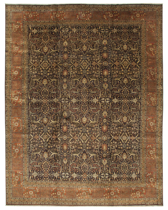 12' 4'' x 15' 10'' Hand Knotted Oriental Oushak Rug