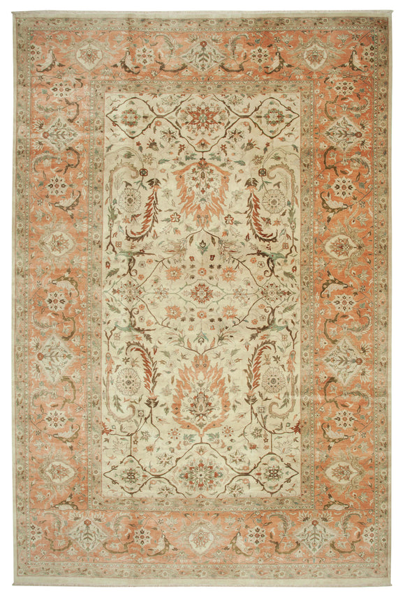 11' 10'' x 18' Hand-Knotted Oushak Rug