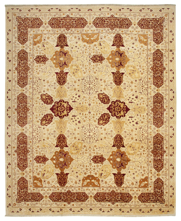 12 x 15' 1'' Beige Oriental Oushak Rug