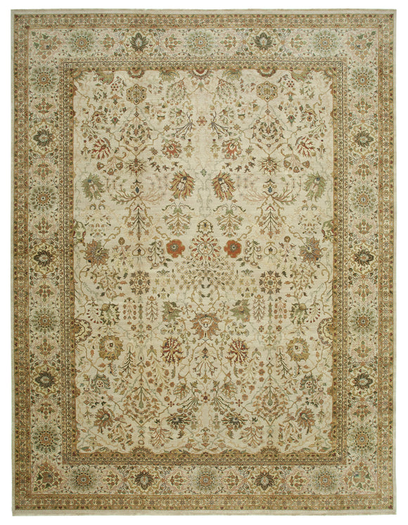 13' x 17' 1'' Beige Oriental Oushak Rug