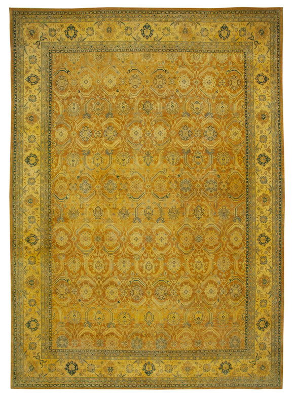 13' 10'' x 19' 9'' Handmade Oushak Rug