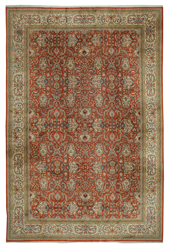 13' 1'' x 19' 9'' Oriental Oushak Large Area Rug