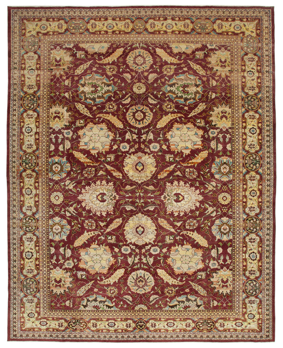 11' 11'' x 15' 2'' Hand Knotted Oriental Oushak Rug
