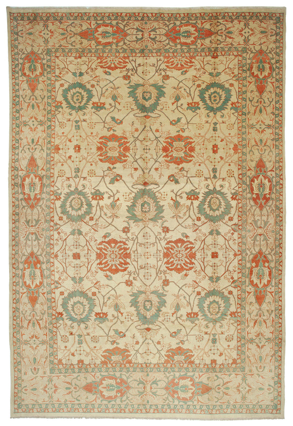 12' x 18' Handmade Oversized Oushak Rug