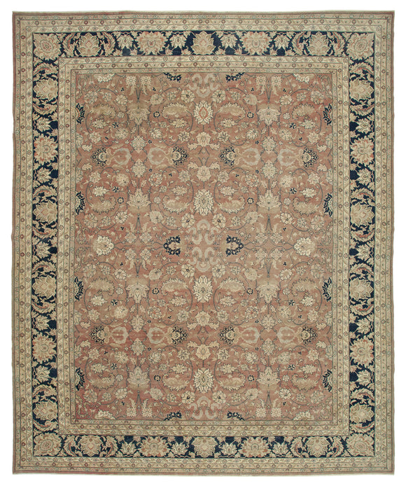 13' 1'' x 16' 1'' Hand-Knotted Wool Oushak Rug