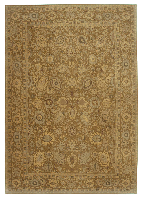 9' 11'' x 14' 8'' Beige Oriental Oushak Rug
