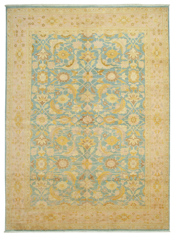 10' 3'' x 14' 3'' Hand-Knotted Oushak Rug