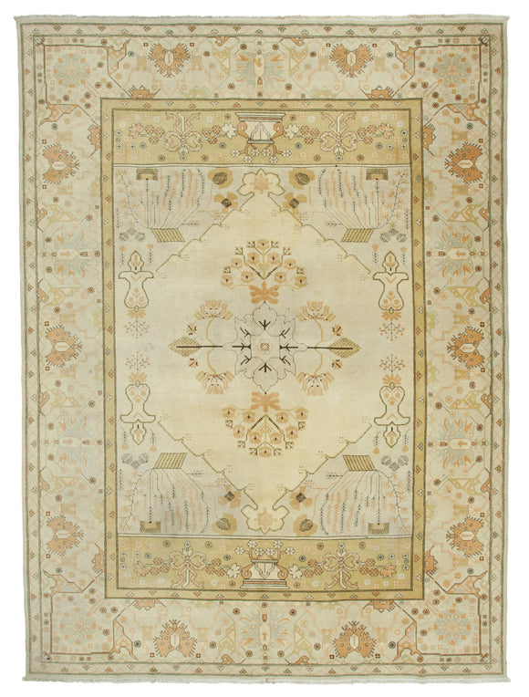10' x 13' 7'' Handmade Large Oushak Rug