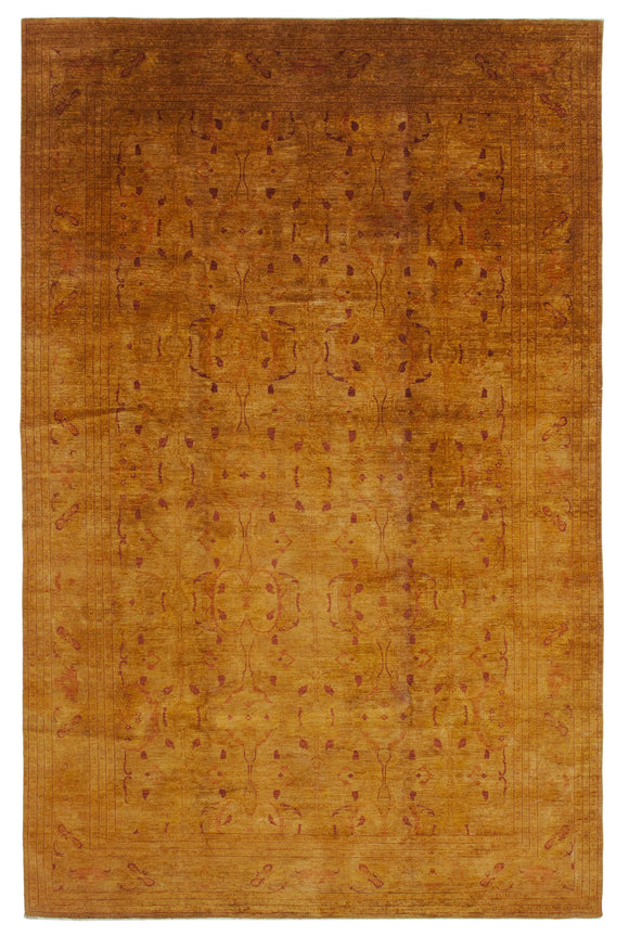 10' x 15' 11'' Orange Oriental Oushak Rug