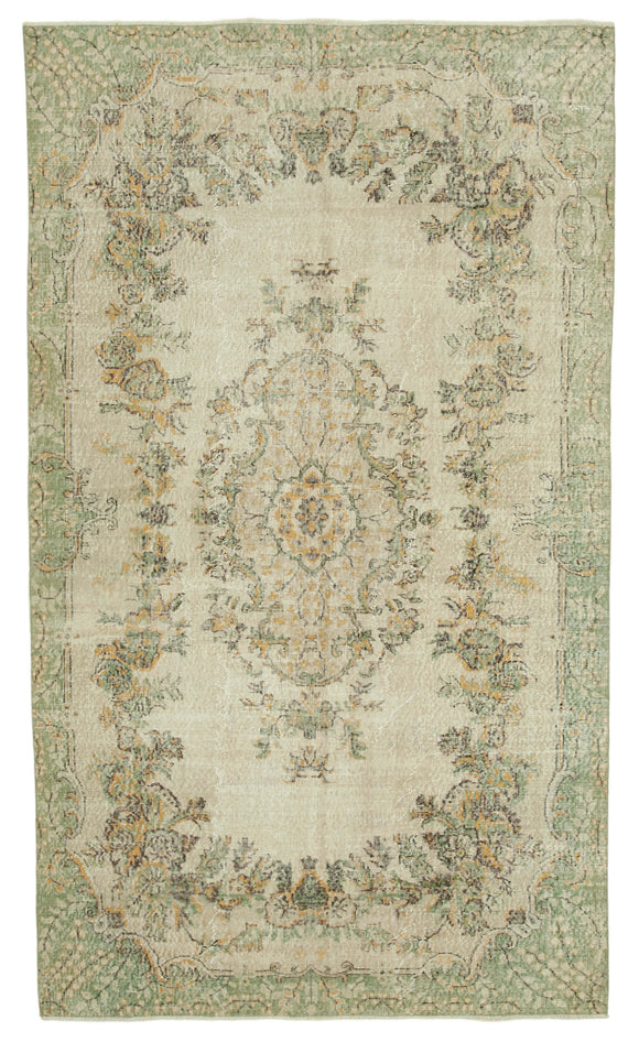 6x11 Vintage Turkish Hand-Knotted Rug - 36818