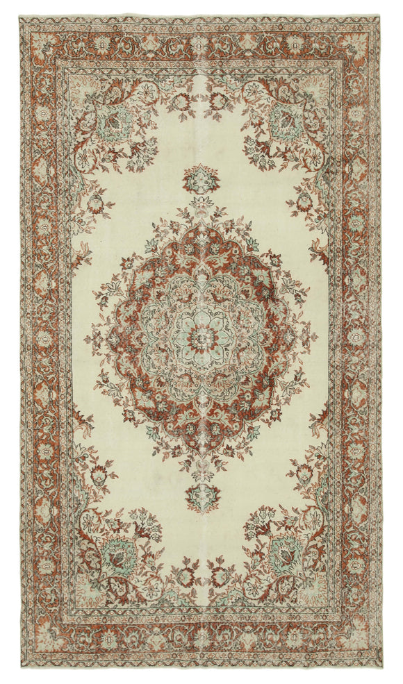 6x11 Vintage Turkish Hand-Knotted Rug - 36836