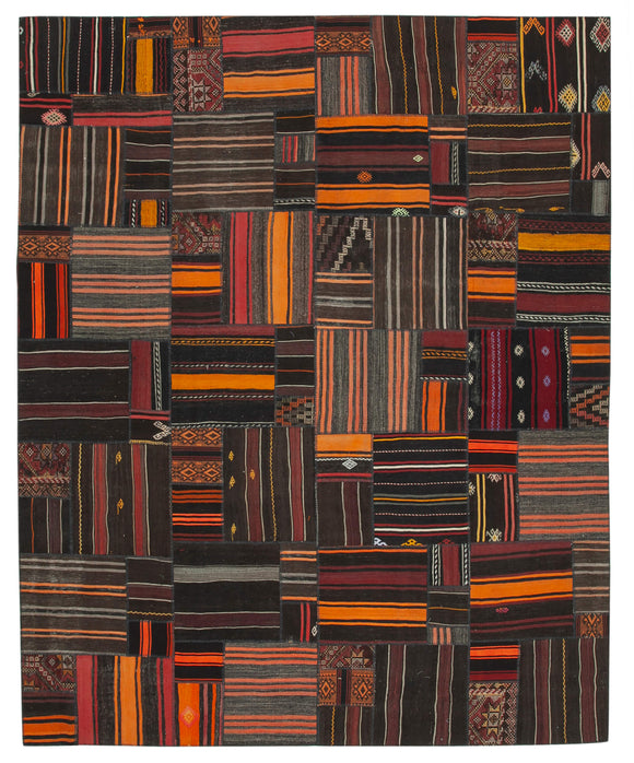 11x13 Vintage Anatolian Kilim Rug - 36955