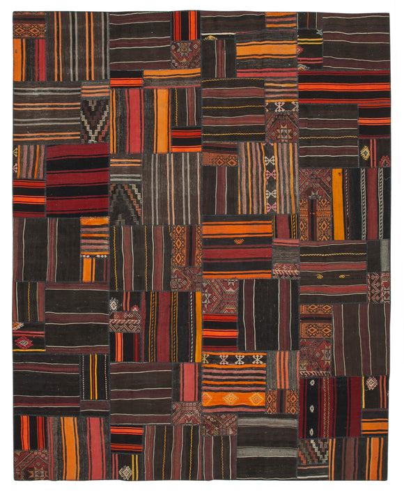 11x14 Vintage Anatolian Kilim Rug - 36956