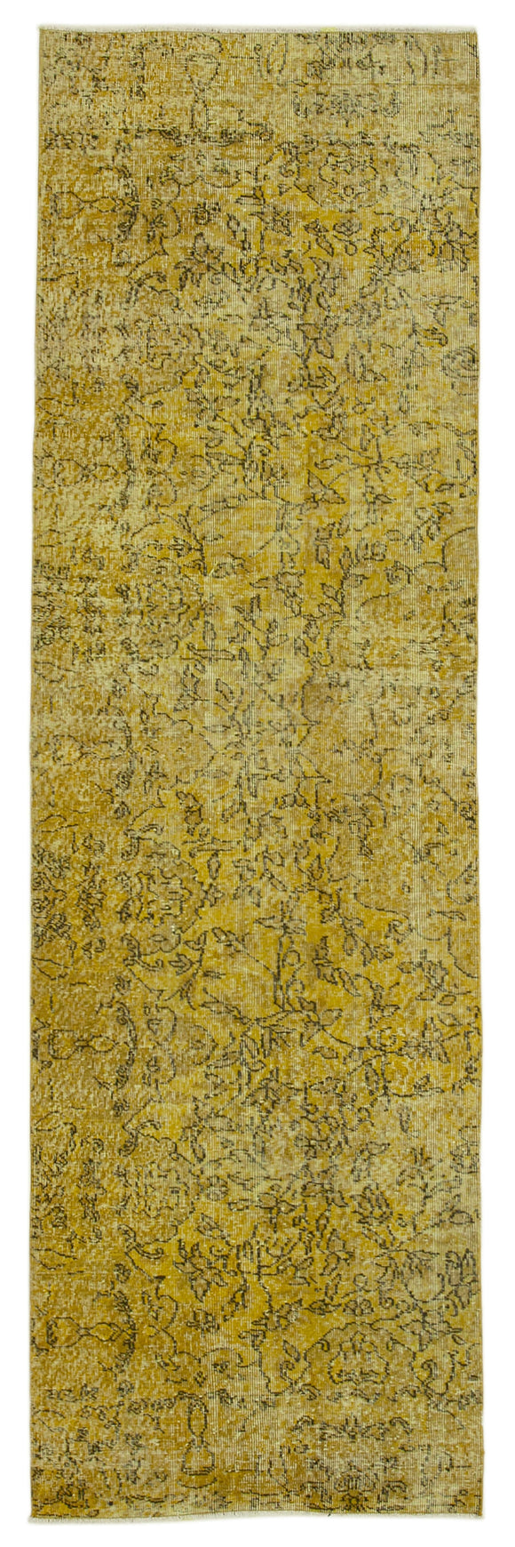 2' 11'' x 9' 11'' Yellow Over-dyed Runner Rug
