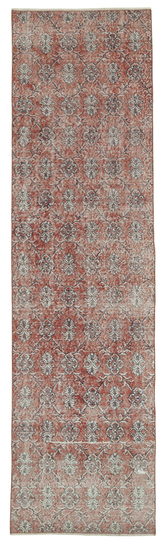 3' x 11' Red Over-dyed Runner Rug