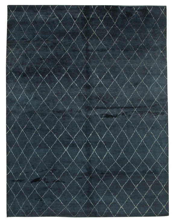 9x12 Black Moroccan Rug - 37289