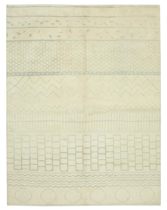9x12 Beige Moroccan Rug - 37292