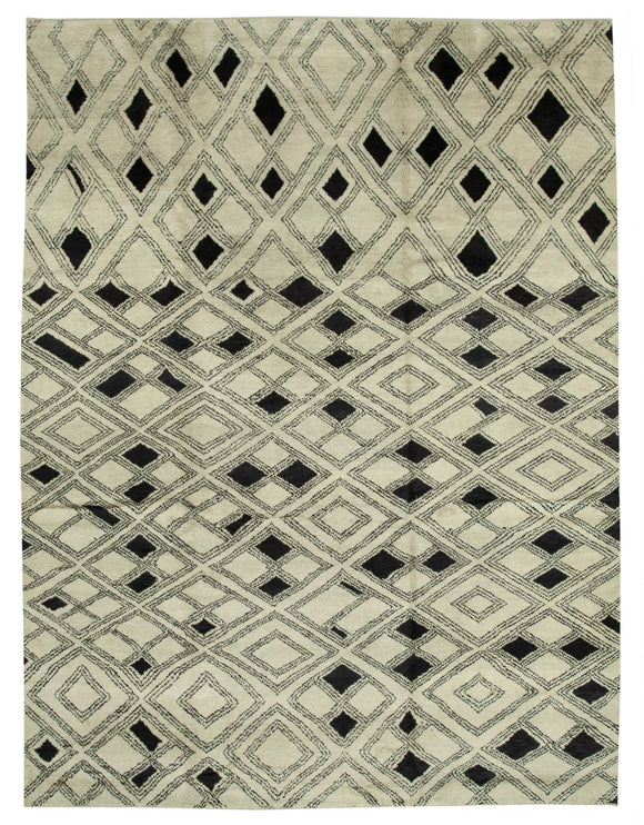 10' 1'' x 13' 8'' Beige Moroccan Rug
