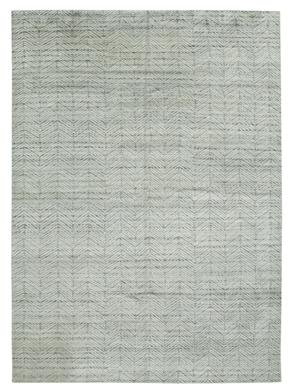9' 10'' x 13' 9'' Grey Moroccan Rug