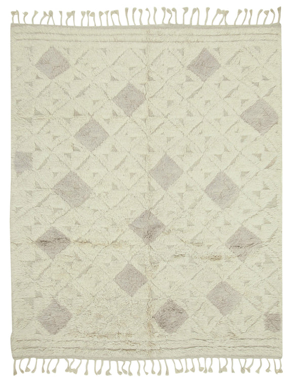 8x10 Beige Moroccan Rug - 37337