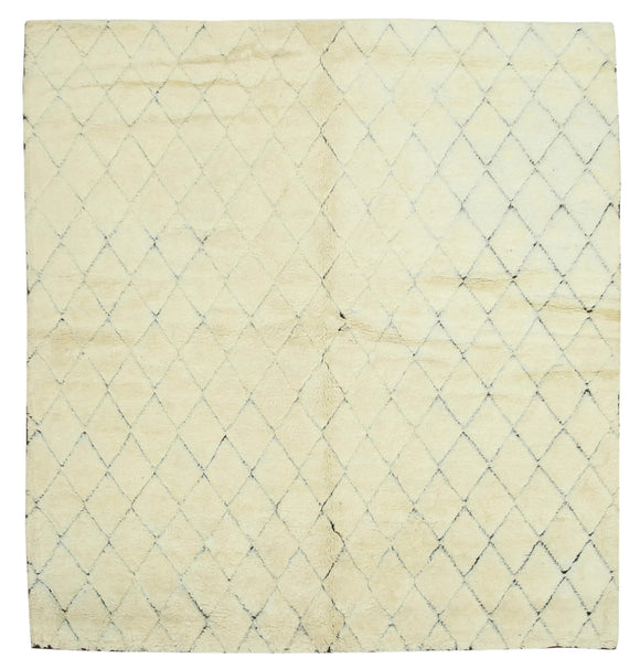 8x8 Beige Moroccan Rug - 37345