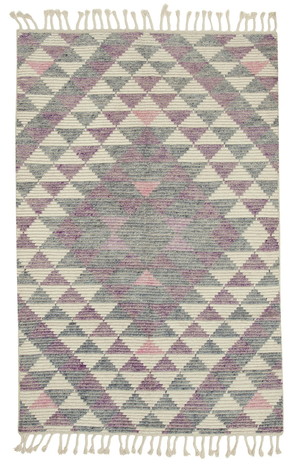5' x 8' Purple Moroccan Rug