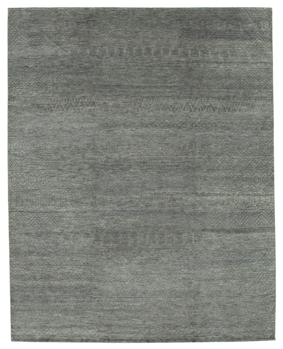 10' 1'' x 13' 10'' Grey Color Moroccan Rug