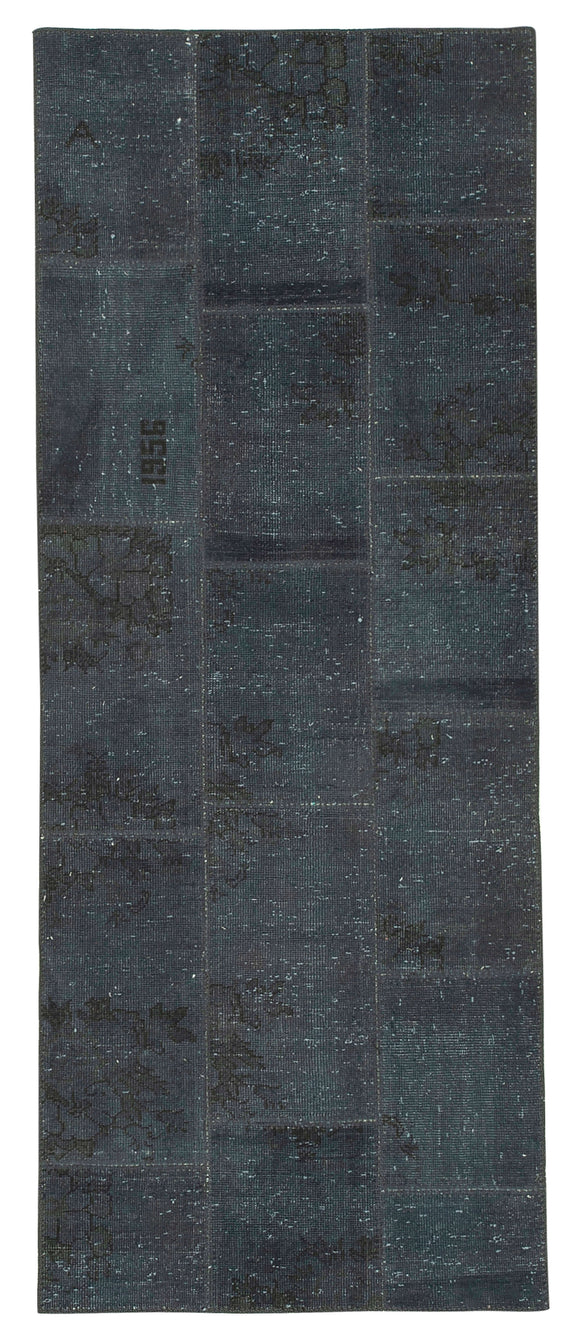 3x7 Hand-Knotted Patchwork Runner Rug - 37634