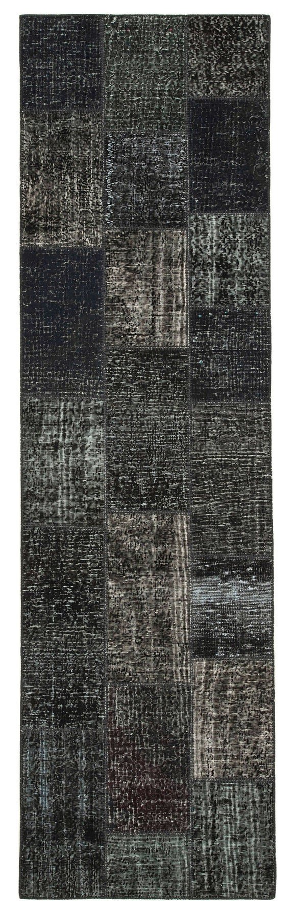 3x10 Hand-Knotted Patchwork Runner Rug - 37705
