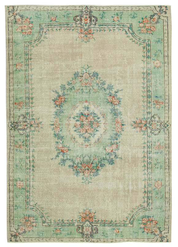 6x9 Turkish Vintage Area Rug - 37885