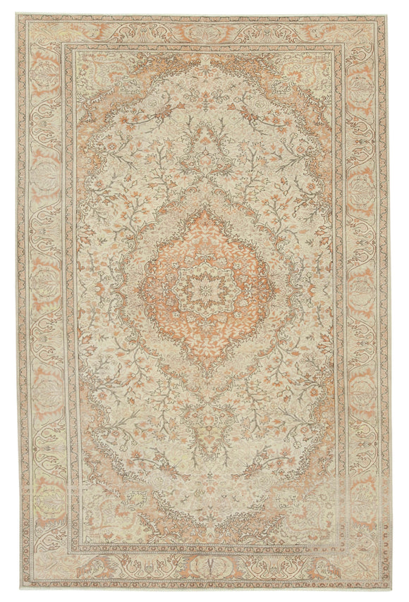 6' 3'' x 9' 9'' Beige Vintage Rug