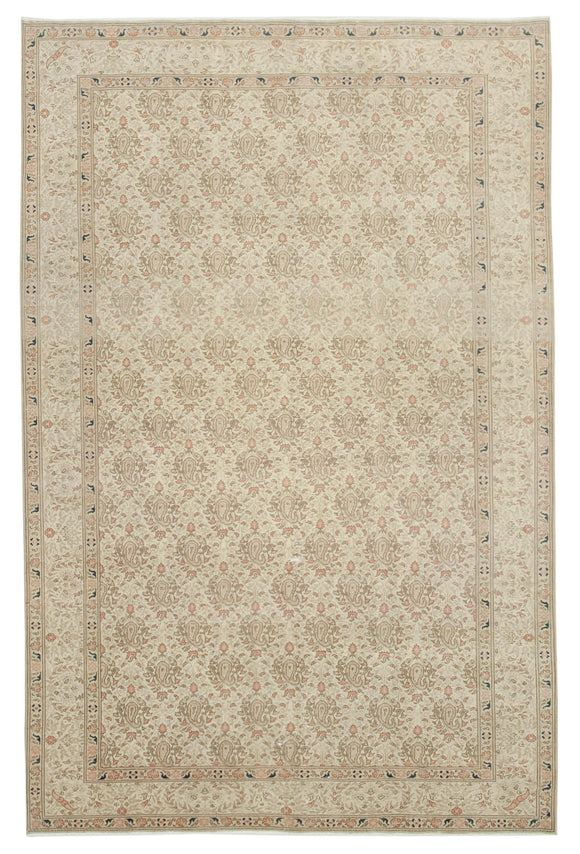 6' 8'' x 10' 4'' Hand-Knotted Vintage Turkish Rug