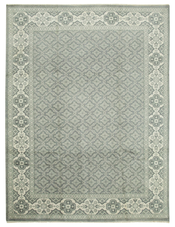 8' 10'' x 11' 8'' Grey Oriental Oushak Rug