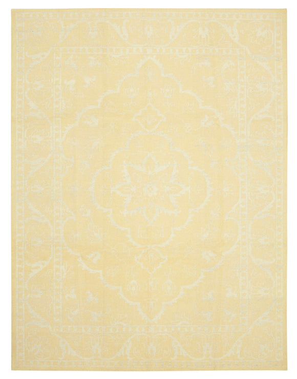 9x12 Yellow Oushak Rug -  38616