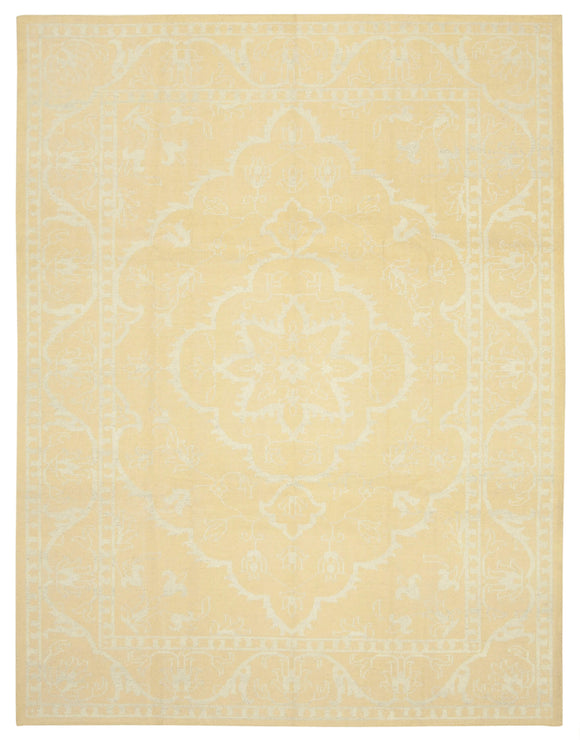 9x12 Yellow Oushak Rug -  38619