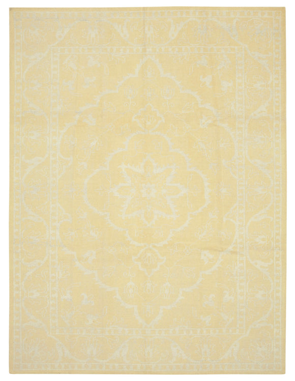 9x12 Yellow Oushak Rug -  38620
