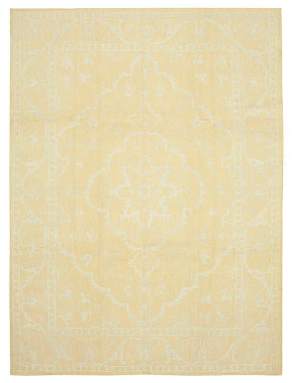 9x12 Yellow Oushak Rug -  38621