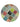 5x5 Multicolor Round Patchwork Rug - 38708