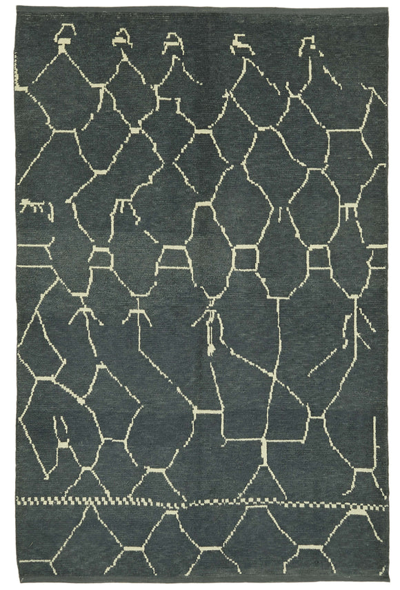 6x9 Grey Moroccan Rug - 39725
