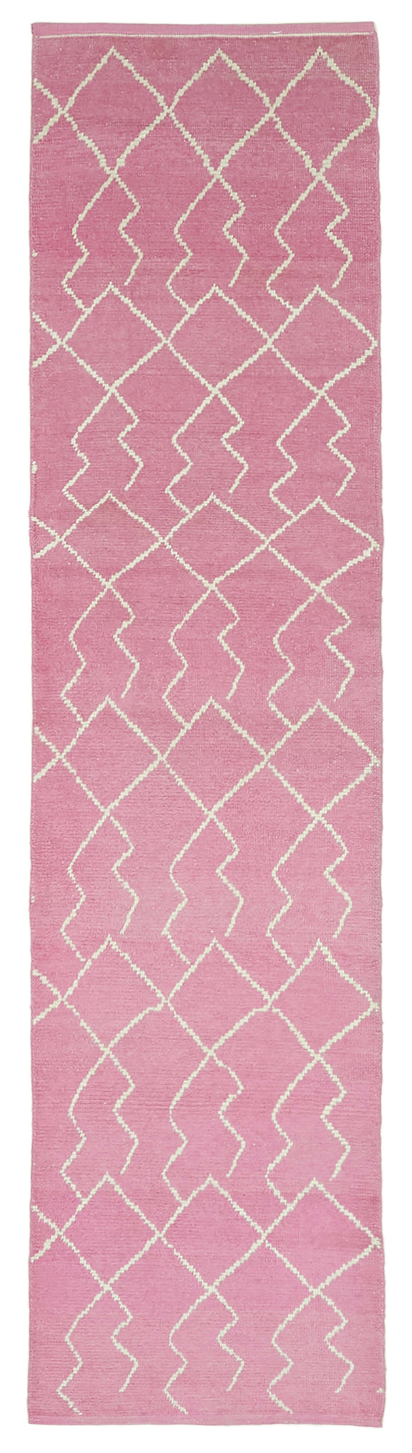 3x12 Pink Moroccan Runner Rug -39785