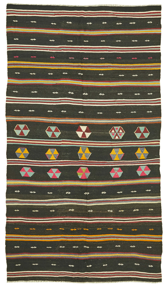 6x11 Vintage Anatolian Kilim Rug - 39931