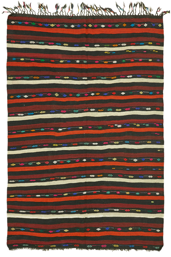 8x11 Vintage Anatolian Kilim Rug - 39941