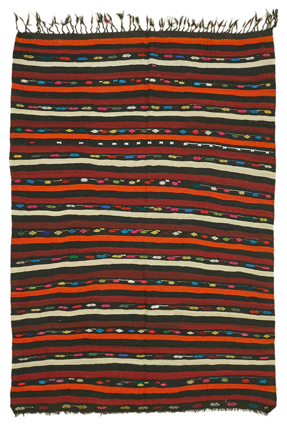 8x11 Vintage Anatolian Kilim Rug - 39944