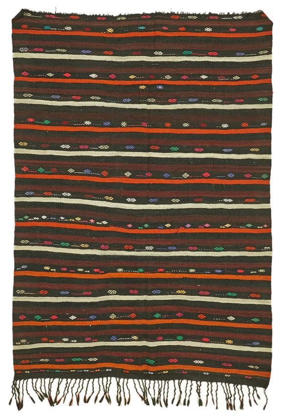 8x10 Vintage Anatolian Kilim Rug - 39945