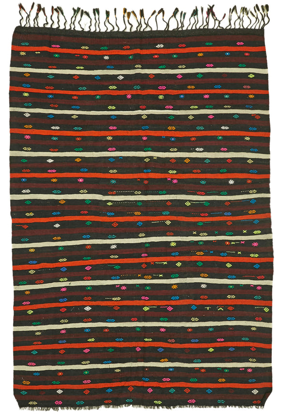 8x11 Vintage Anatolian Kilim Rug - 39949