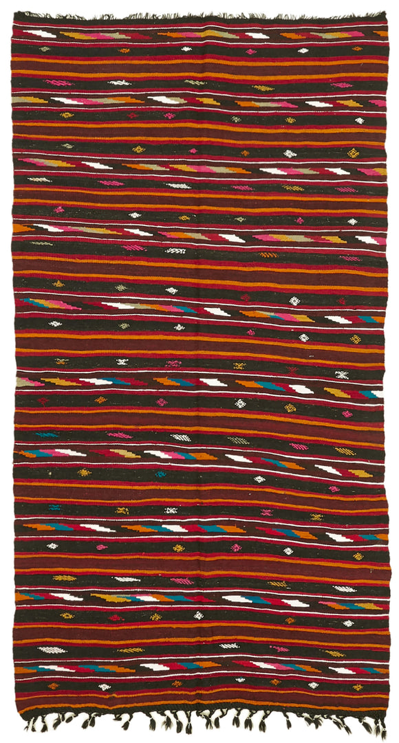 6x10 Vintage Anatolian Kilim Rug - 39962