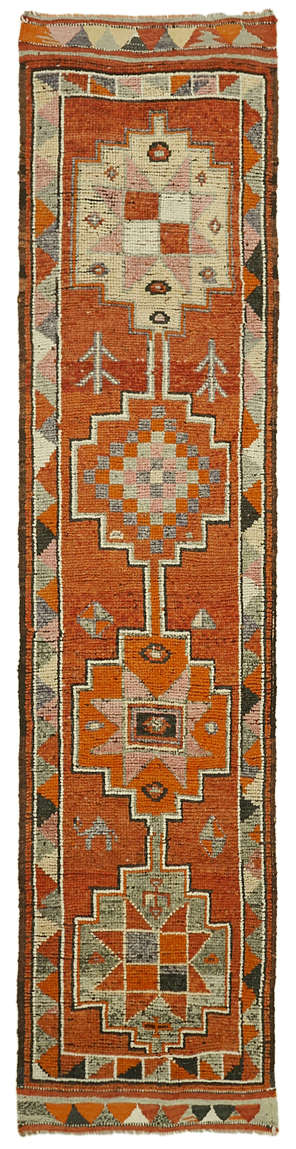 2' 10'' x 11' 7'' Handmade Runner Rug