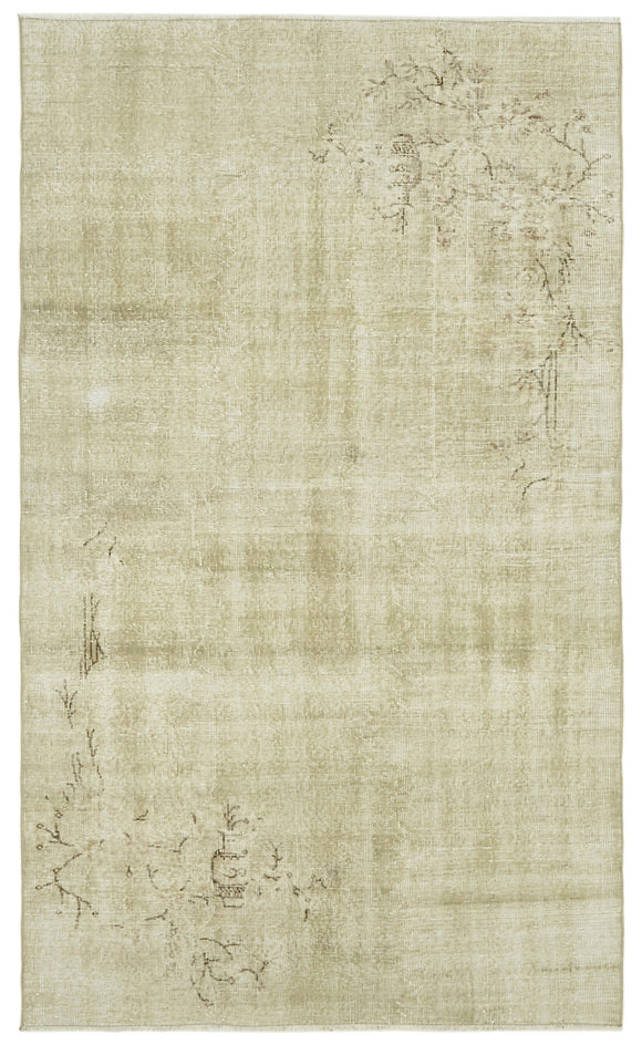 5x8 Vintage Turkish Hand-Knotted Rug - 41427