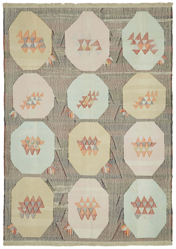 8x12 One-of-a-Kind Turkish Rewoven Rag Rug - 41888