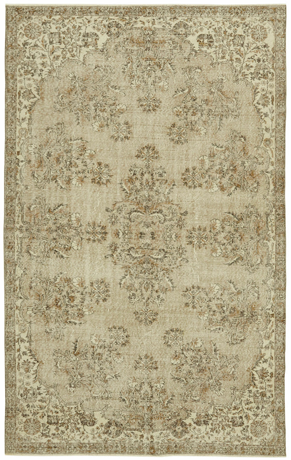 7x11 Vintage Turkish Hand-Knotted Rug - 42024